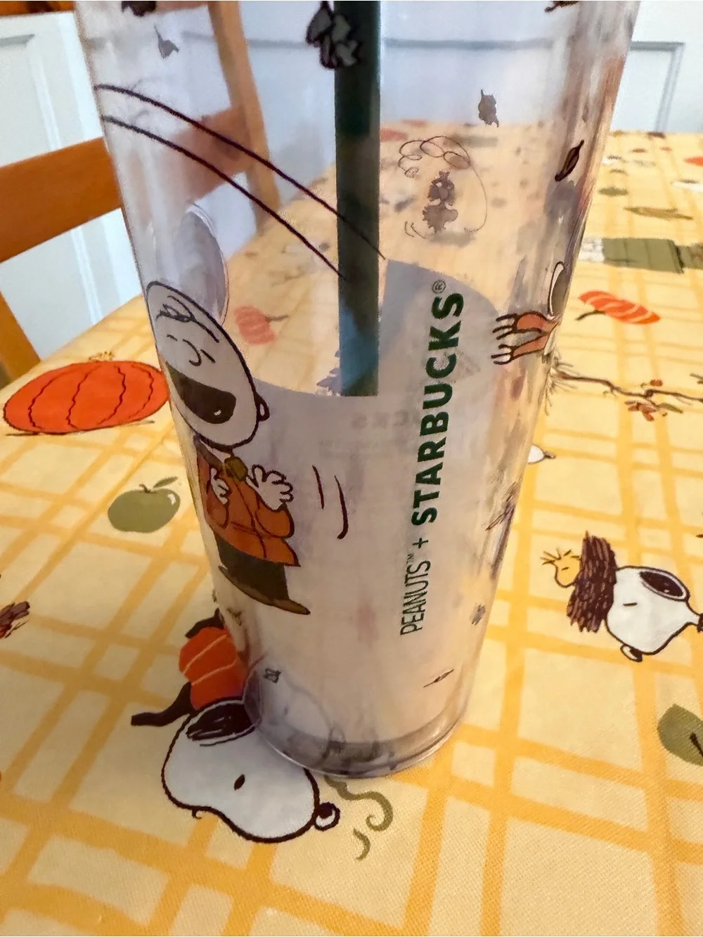 NWT Starbucks Snoopy Plastic Cold Cup
